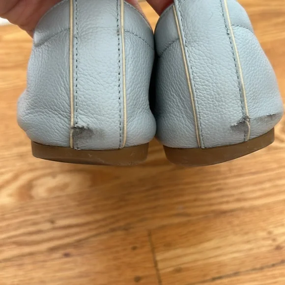Everlane Day Glove Light Blue Leather Ballet Flats 8 - Picture 4 of 5